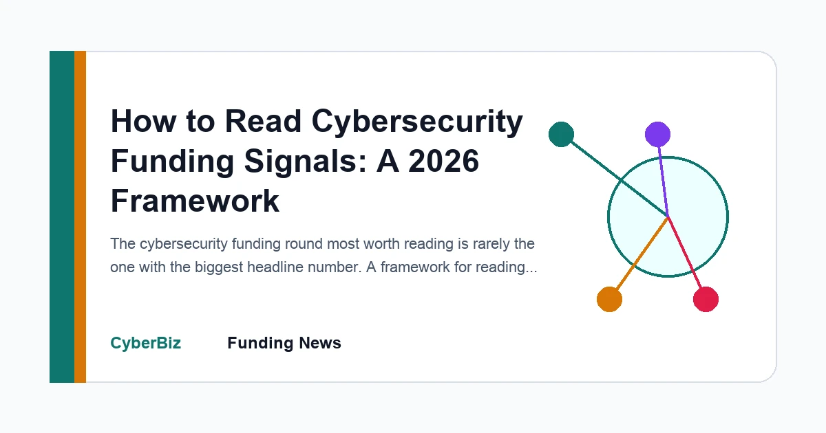 Editorial technical diagram for How to Read Cybersecurity Funding Signals: A 2026 Framework