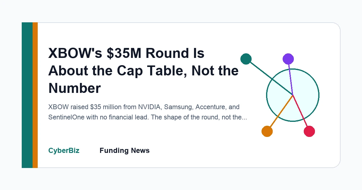 Editorial technical diagram for XBOW's $35M Round Is About the Cap Table, Not the Number
